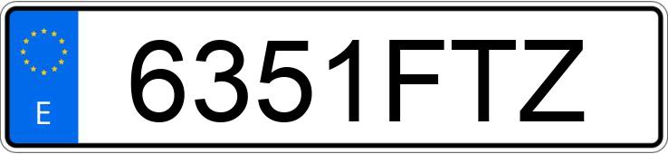 Numer rejestracyjny 6351FTZ posiada BMW SERIE 3