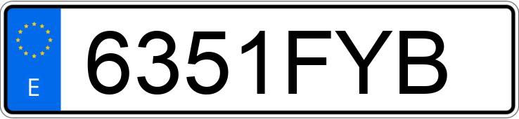 Numer rejestracyjny 6351FYB posiada AUDI A5