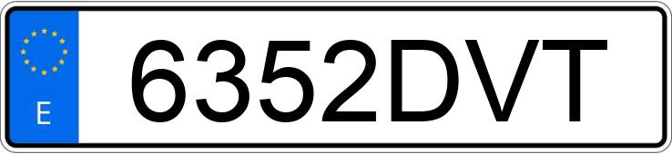 Numer rejestracyjny 6352DVT posiada FORD FOCUS