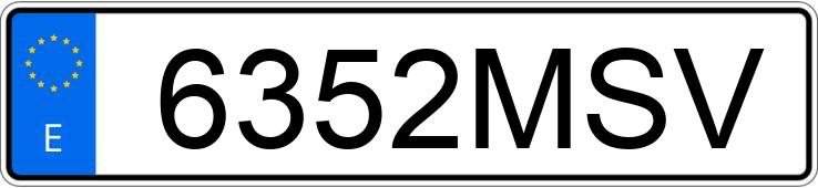 Numer rejestracyjny 6352MSV posiada YAMAHA T-MAX