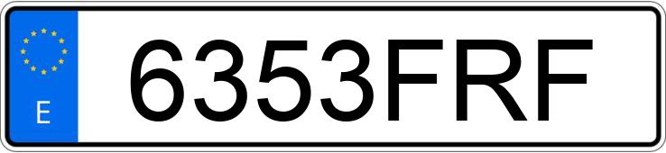 Numer rejestracyjny 6353FRF posiada SUZUKI SWIFT