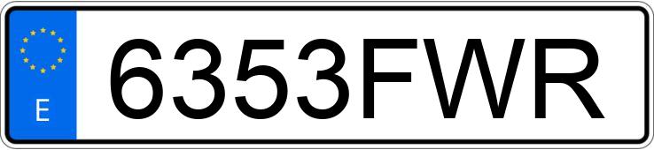 Numer rejestracyjny 6353FWR posiada PEUGEOT 308 Numer rejestracyjny 6353FWR posiada PEUGEOT 308