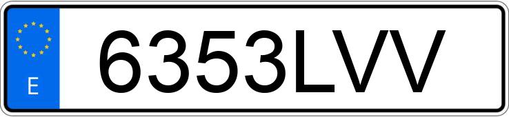 Numer rejestracyjny 6353LVV posiada BMW SERIE 4