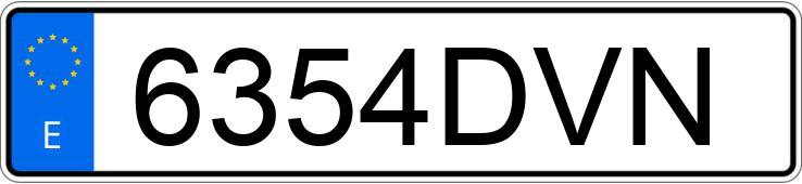 Numer rejestracyjny 6354DVN posiada NISSAN ALMERA Numer rejestracyjny 6354DVN posiada NISSAN ALMERA