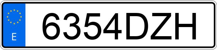 Numer rejestracyjny 6354DZH posiada BMW SERIE 5