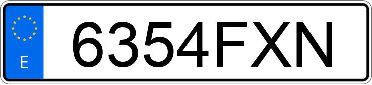 Numer rejestracyjny 6354FXN posiada SEAT LEON