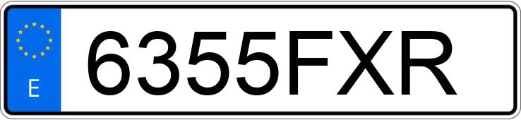 Numer rejestracyjny 6355FXR posiada RENAULT GRAND SCENIC
