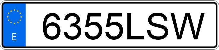 Numer rejestracyjny 6355LSW posiada VOLKSWAGEN CADDY
