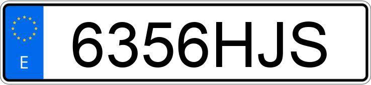 Numer rejestracyjny 6356HJS posiada BMW SERIE 3