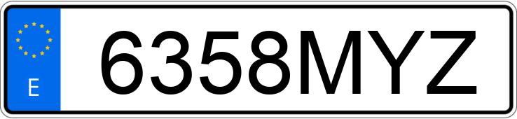 Numer rejestracyjny 6358MYZ posiada MERCEDES SPRINTER