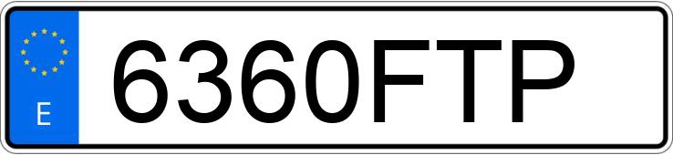 Numer rejestracyjny 6360FTP posiada BMW SERIE 3