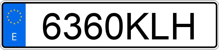 Numer rejestracyjny 6360KLH posiada VOLKSWAGEN GOLF Numer rejestracyjny 6360KLH posiada VOLKSWAGEN GOLF