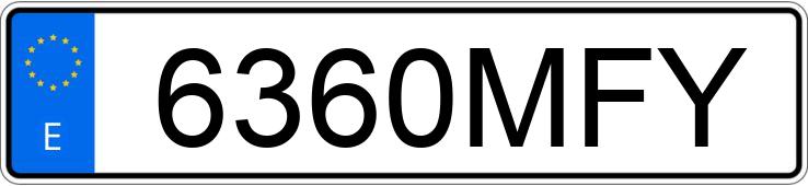 Numer rejestracyjny 6360MFY posiada OPEL MOKKA