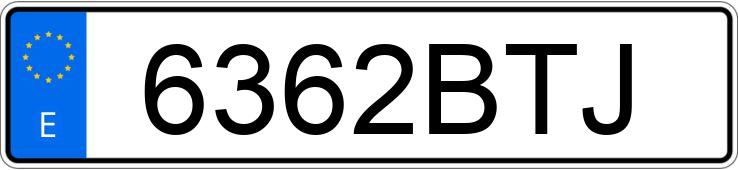 Numer rejestracyjny 6362BTJ posiada HYUNDAI COUPE