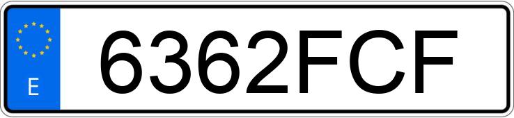 Numer rejestracyjny 6362FCF posiada RENAULT MEGANE