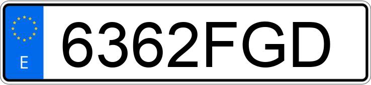 Numer rejestracyjny 6362FGD posiada TOYOTA COROLLA