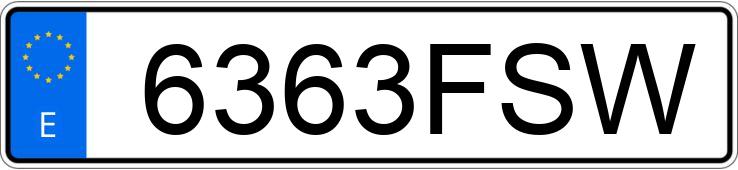 Numer rejestracyjny 6363FSW posiada HONDA JAZZ