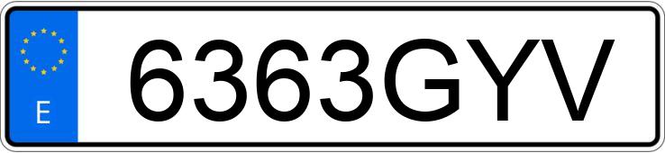 Numer rejestracyjny 6363GYV posiada ALFA ROMEO GIULIETTA