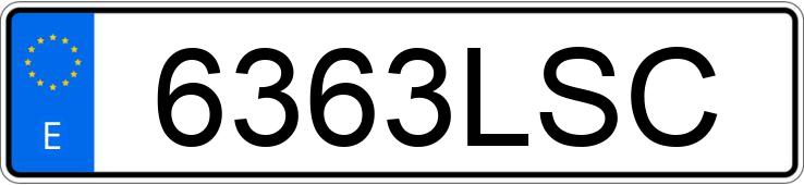 Numer rejestracyjny 6363LSC posiada BMW SERIE 5