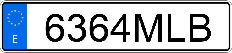 Numer rejestracyjny 6364MLB posiada BMW SERIE 4