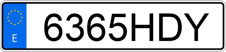 Numer rejestracyjny 6365HDY posiada FORD FOCUS 1.6 TDCI 115 TREND