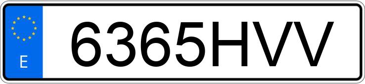 Numer rejestracyjny 6365HVV posiada FORD FOCUS