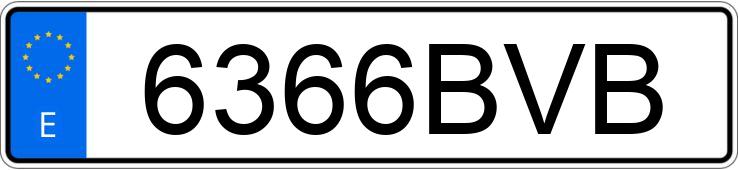 Numer rejestracyjny 6366BVB posiada MERCEDES VITO