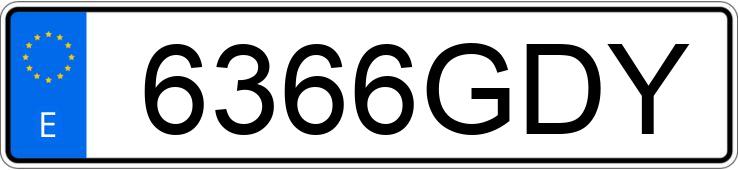 Numer rejestracyjny 6366GDY posiada VOLKSWAGEN PASSAT