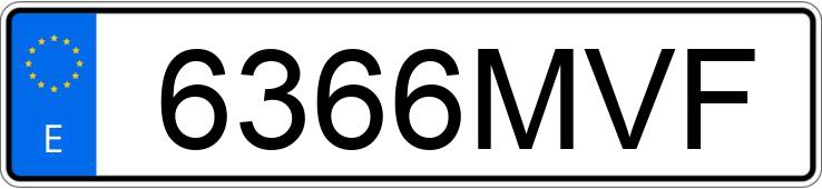 Numer rejestracyjny 6366MVF posiada BMW SERIE 1