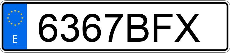 Numer rejestracyjny 6367BFX posiada BMW SERIE 5 Numer rejestracyjny 6367BFX posiada BMW SERIE 5