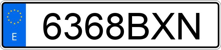 Numer rejestracyjny 6368BXN posiada BMW SERIE 3