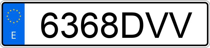 Numer rejestracyjny 6368DVV posiada OPEL VIVARO