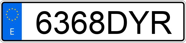 Numer rejestracyjny 6368DYR posiada CITROEN C3