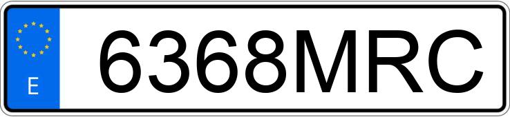 Numer rejestracyjny 6368MRC posiada RENAULT KANGOO