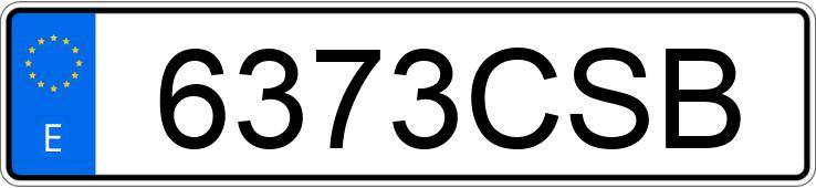 Numer rejestracyjny 6373CSB posiada RENAULT MEGANE