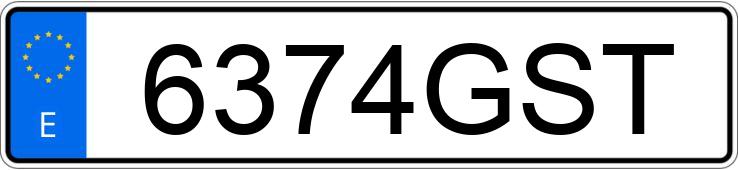 Numer rejestracyjny 6374GST posiada VOLKSWAGEN PASSAT