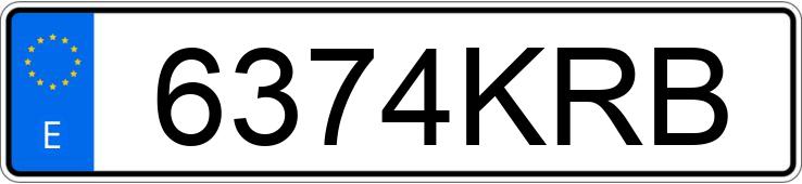 Numer rejestracyjny 6374KRB posiada VOLKSWAGEN POLO