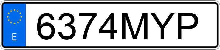 Numer rejestracyjny 6374MYP posiada SKODA OCTAVIA