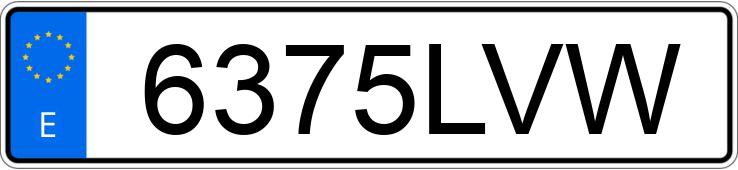 Numer rejestracyjny 6375LVW posiada TOYOTA COROLLA Numer rejestracyjny 6375LVW posiada TOYOTA COROLLA