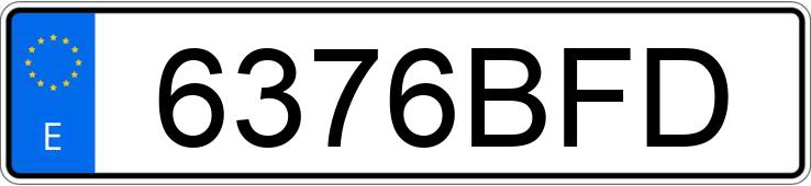 Numer rejestracyjny 6376BFD posiada OPEL ASTRA