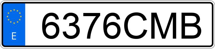 Numer rejestracyjny 6376CMB posiada MERCEDES CLK (208-209)