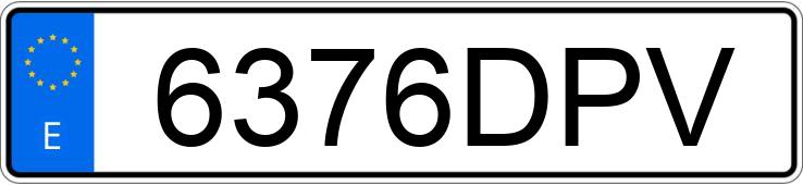 Numer rejestracyjny 6376DPV posiada PEUGEOT 407