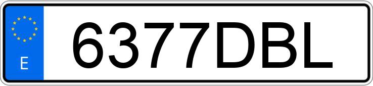 Numer rejestracyjny 6377DBL posiada VOLKSWAGEN GOLF Numer rejestracyjny 6377DBL posiada VOLKSWAGEN GOLF