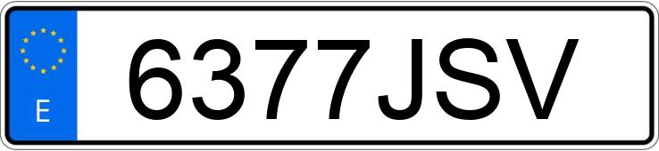 Numer rejestracyjny 6377JSV posiada TOYOTA VERSO