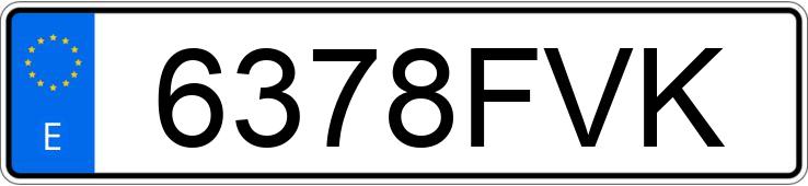 Numer rejestracyjny 6378FVK posiada LAND ROVER RANGE ROVER