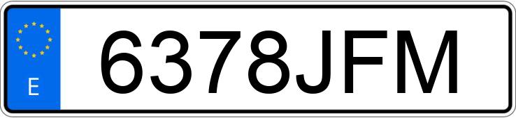 Numer rejestracyjny 6378JFM posiada OPEL CORSA