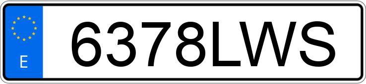 Numer rejestracyjny 6378LWS posiada FORD KUGA