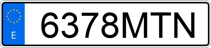 Numer rejestracyjny 6378MTN posiada SEAT ATECA