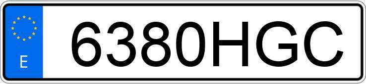 Numer rejestracyjny 6380HGC posiada OPEL INSIGNIA