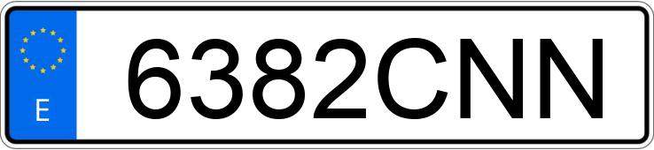 Numer rejestracyjny 6382CNN posiada VOLVO S40